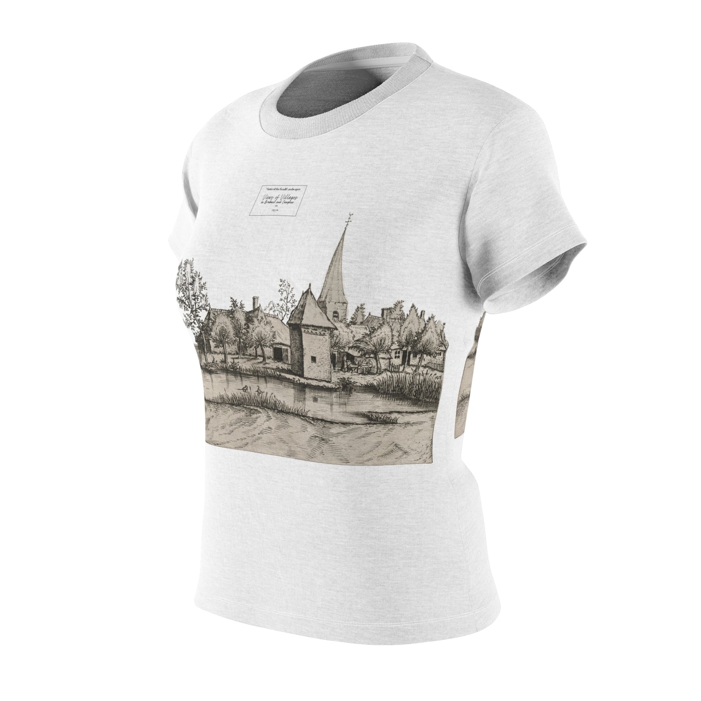 'Views of Villages' Women's Medieval Painting Tee