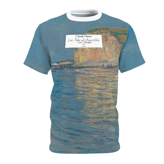 Claude Monet 'Low tide at Pourville' Artistic Tee