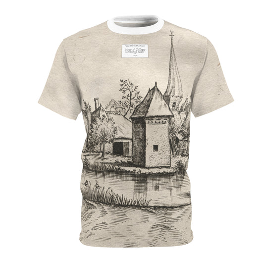 'Views of Villages' Medieval Painting Tee